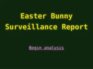main image for Easter bunny surveillance