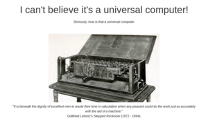 main image for I can't believe it's a universal computer!