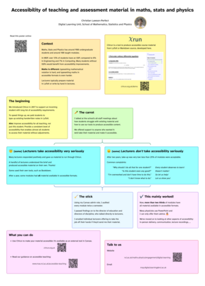main image for Improving accessibility of teaching and assessment material in maths, stats and physics