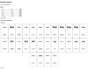 main image for Word domino maker